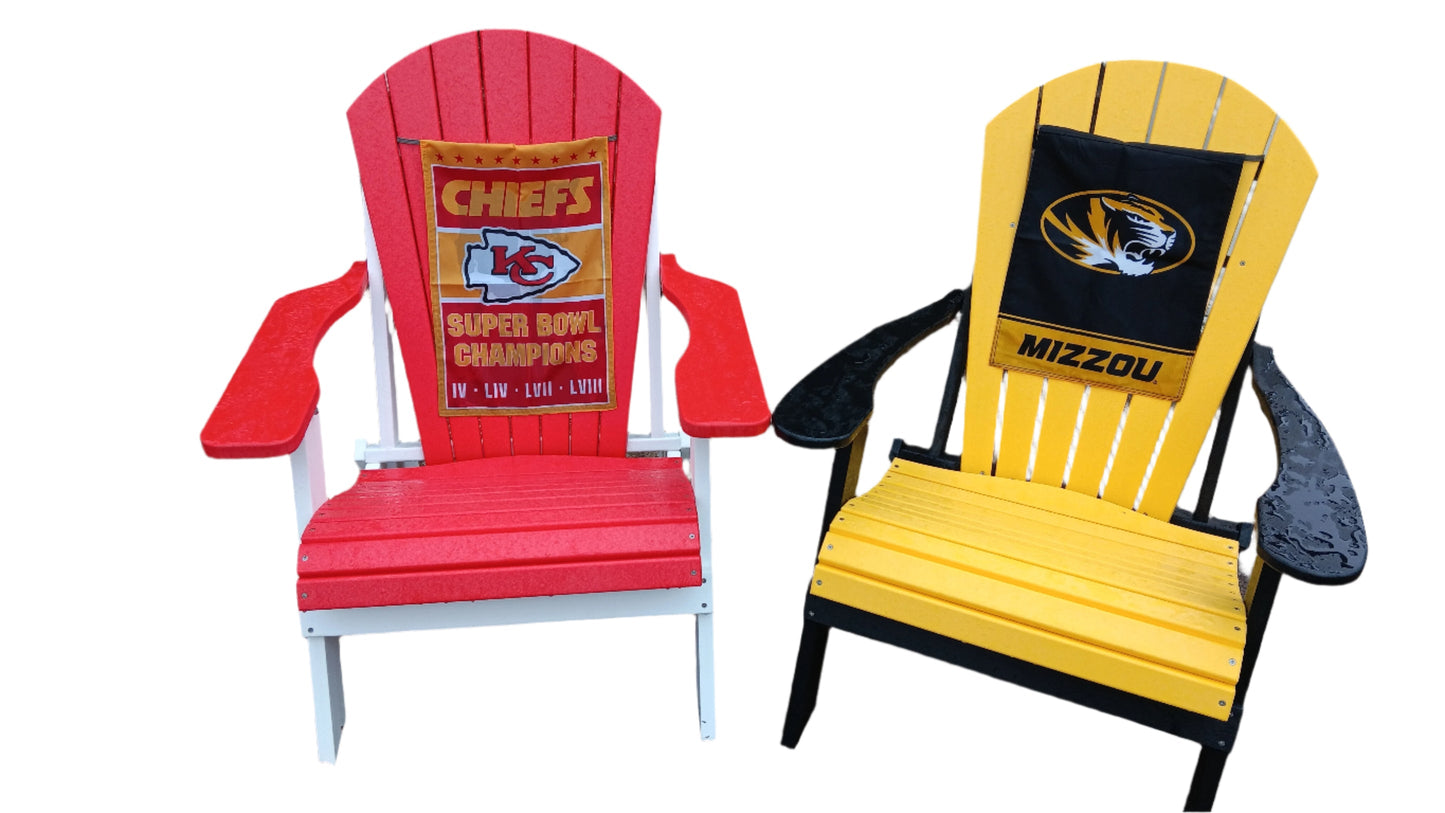 Sports fan chairs choose and design your favorite team colors!